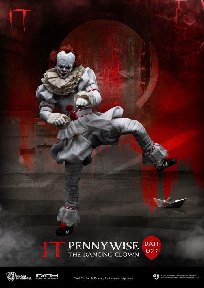 Stephen Kings It Dynamic 8ction Heroes Action Figur 1/9 Pennywise 21 cm Beast Kingdom Toys