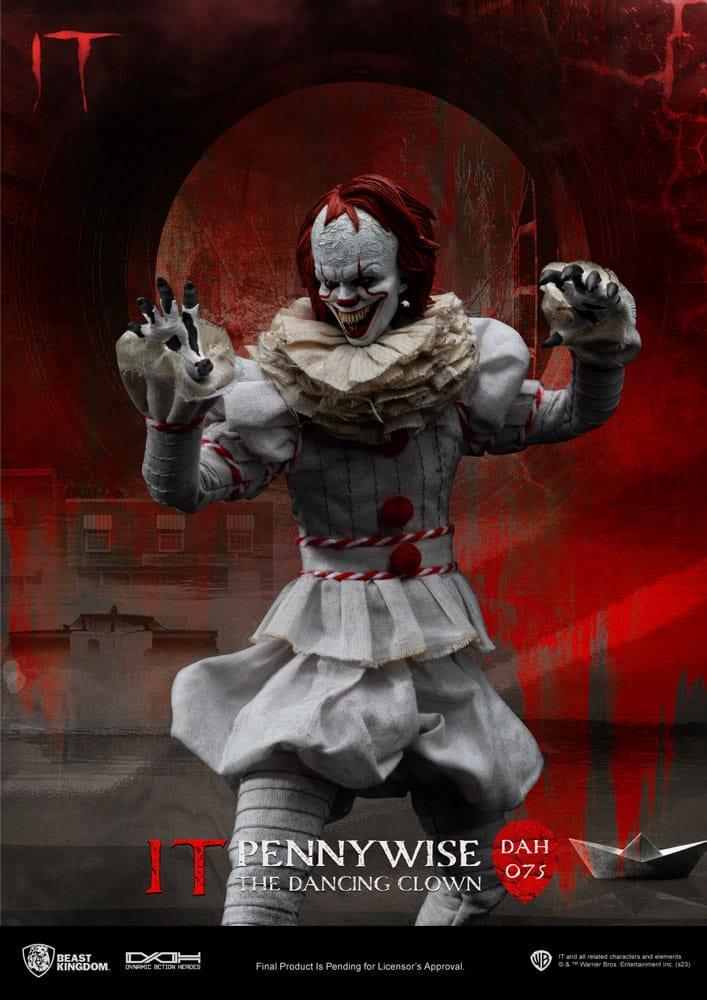 Stephen Kings It Dynamic 8ction Heroes Action Figur 1/9 Pennywise 21 cm Beast Kingdom Toys