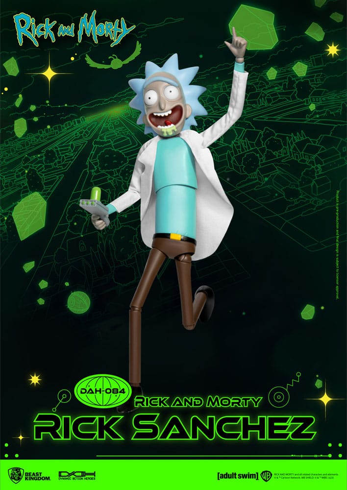 Rick and Morty Dynamic 8ction Heroes Actionfigur 1/9 Rick Sanchez 23 cm Beast Kingdom Toys