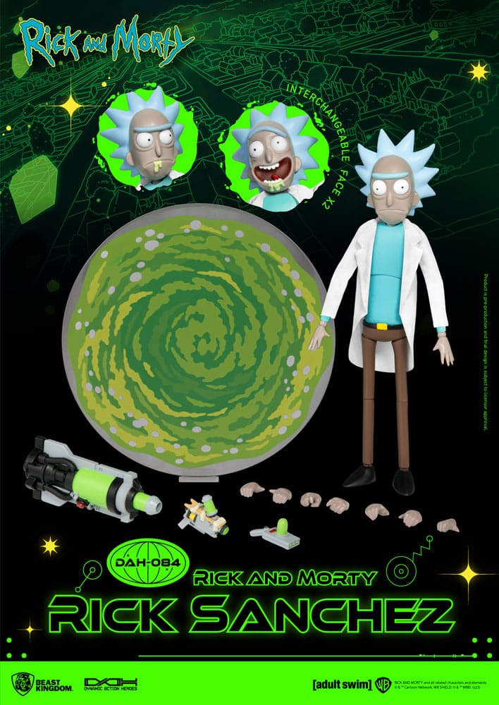 Rick and Morty Dynamic 8ction Heroes Actionfigur 1/9 Rick Sanchez 23 cm Beast Kingdom Toys