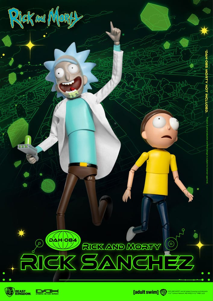 Rick and Morty Dynamic 8ction Heroes Actionfigur 1/9 Rick Sanchez 23 cm Beast Kingdom Toys