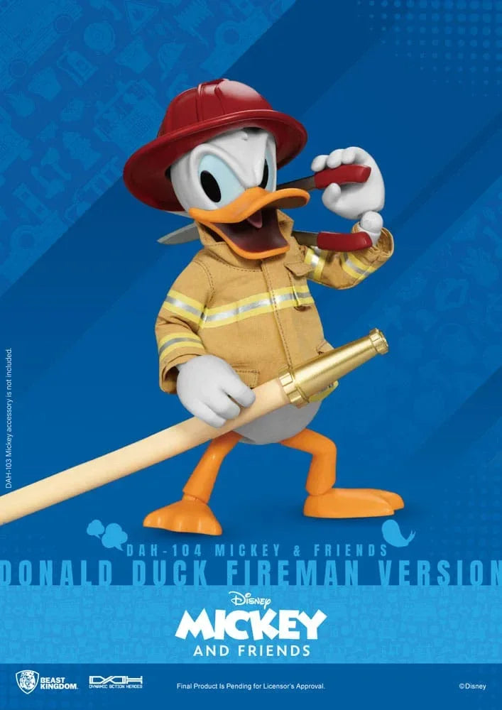 Mickey & Friends Dynamic 8ction Heroes Action Figur 1/9 Donald Duck Brandman Ver. 24 cm Beast Kingdom Toys