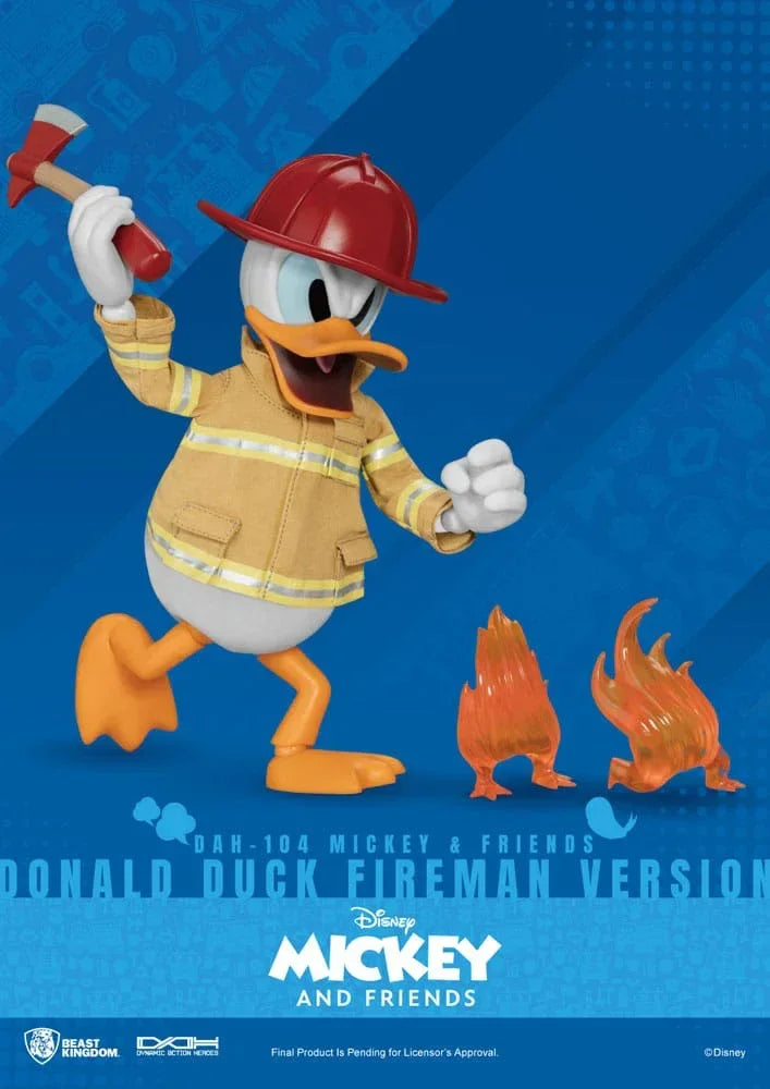 Mickey & Friends Dynamic 8ction Heroes Action Figur 1/9 Donald Duck Brandman Ver. 24 cm Beast Kingdom Toys