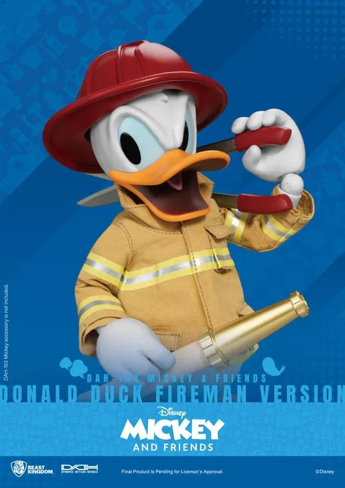 Mickey & Friends Dynamic 8ction Heroes Action Figur 1/9 Donald Duck Brandman Ver. 24 cm Beast Kingdom Toys