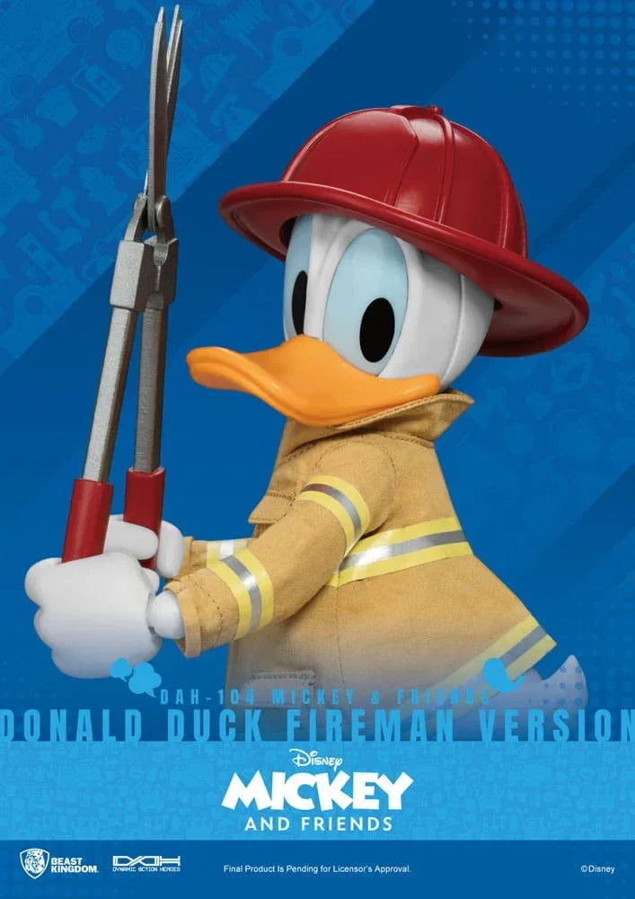 Mickey & Friends Dynamic 8ction Heroes Action Figur 1/9 Donald Duck Brandman Ver. 24 cm Beast Kingdom Toys