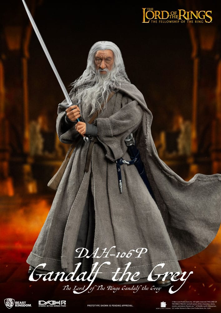 Lord of the Rings Dynamic 8ction Heroes Action Figur 1/9 Gandalf the Grey 21 cm Beast Kingdom Toys
