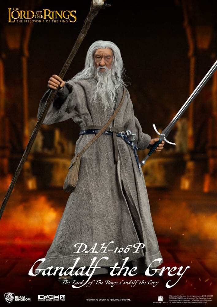 Lord of the Rings Dynamic 8ction Heroes Action Figur 1/9 Gandalf the Grey 21 cm Beast Kingdom Toys