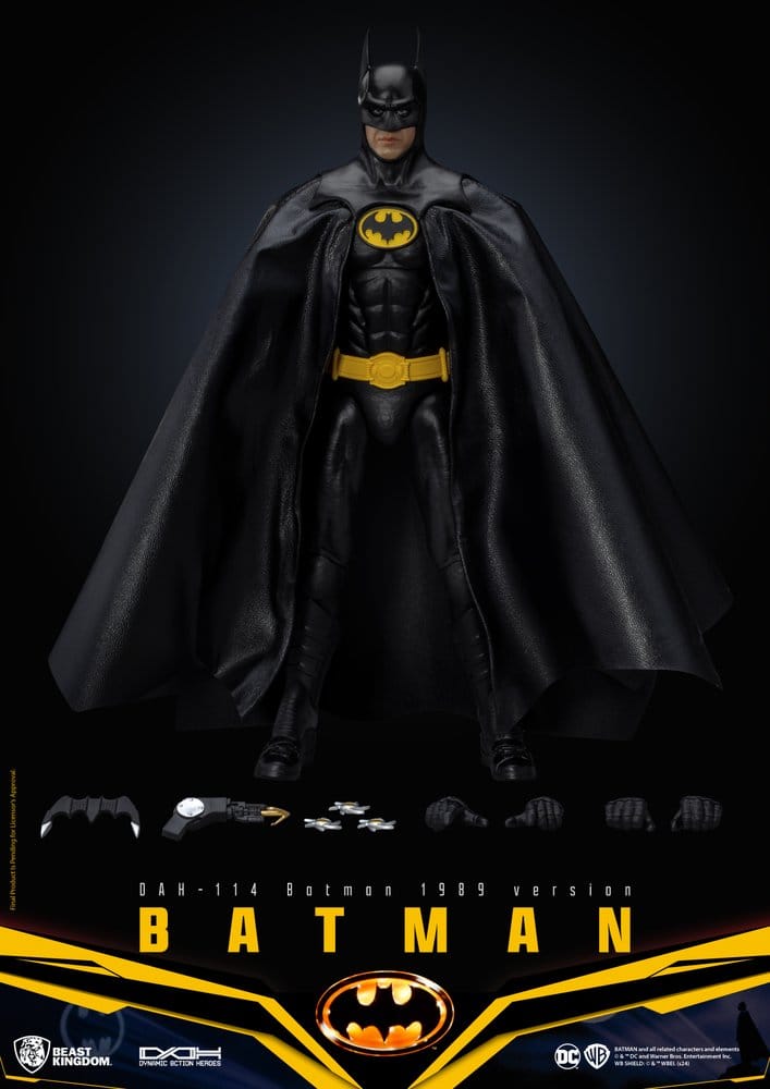 DC Comics Dynamic 8ction Heroes Action Figure Batman 1989 Standard Version 21 cm