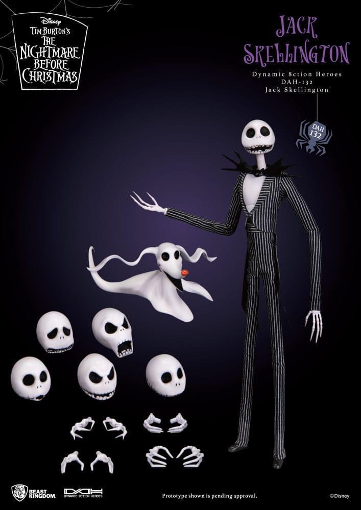Nightmare Before Christmas Jack Skellington Dynamic 8ction Heroes Figur Beast Kingdom Toys