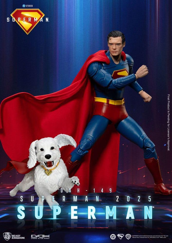 Superman (2025) Action Figur Superman & Krypto 21 cm Beast Kingdom Toys