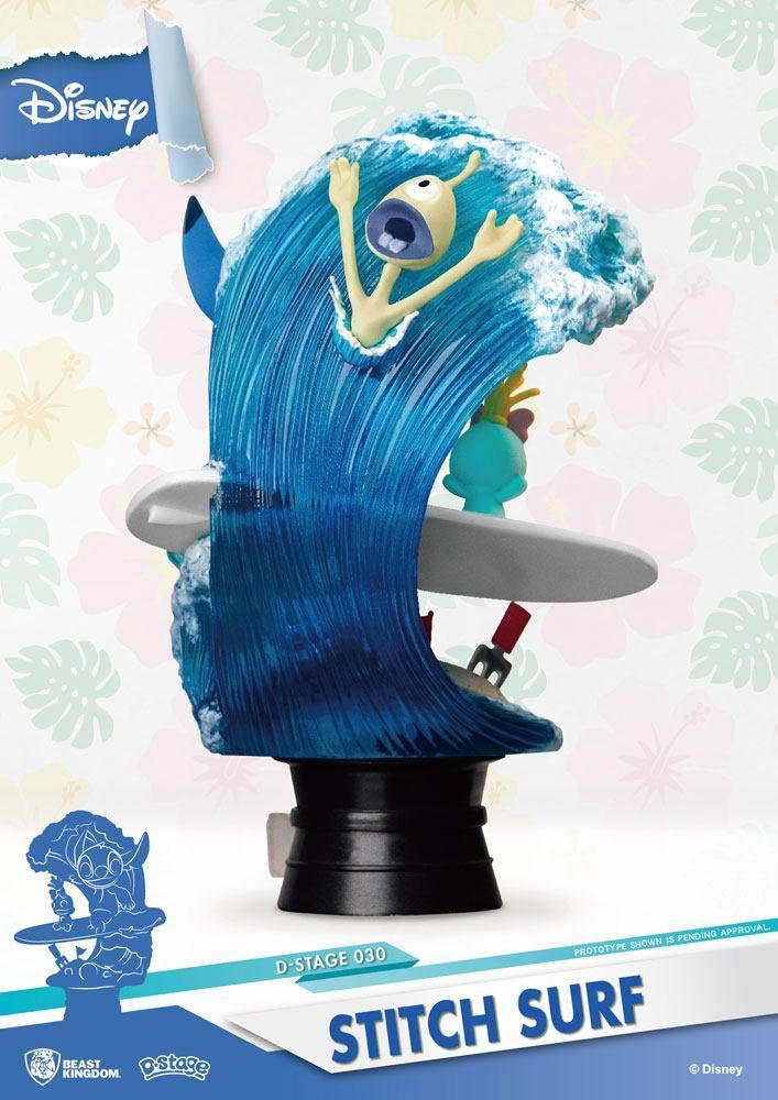 Disney Summer Series D-Stage PVC Diorama Stitch Surf 15 cm Beast Kingdom Toys