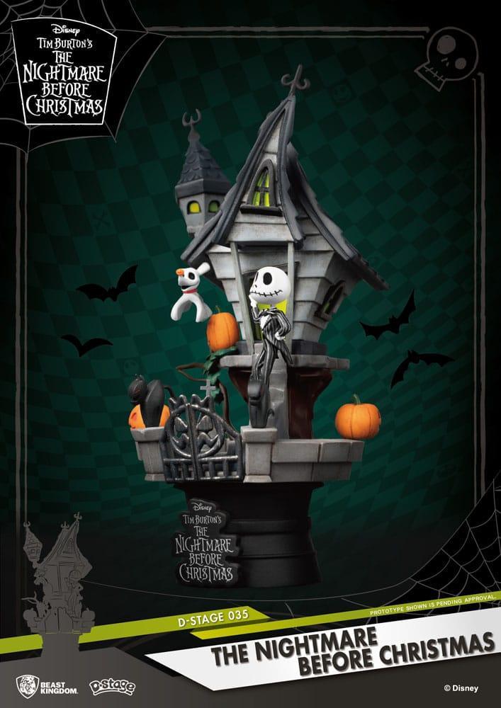 Nightmare Before Christmas D-Stage PVC Diorama Jack's Haunted House 15 cm Beast Kingdom Toys