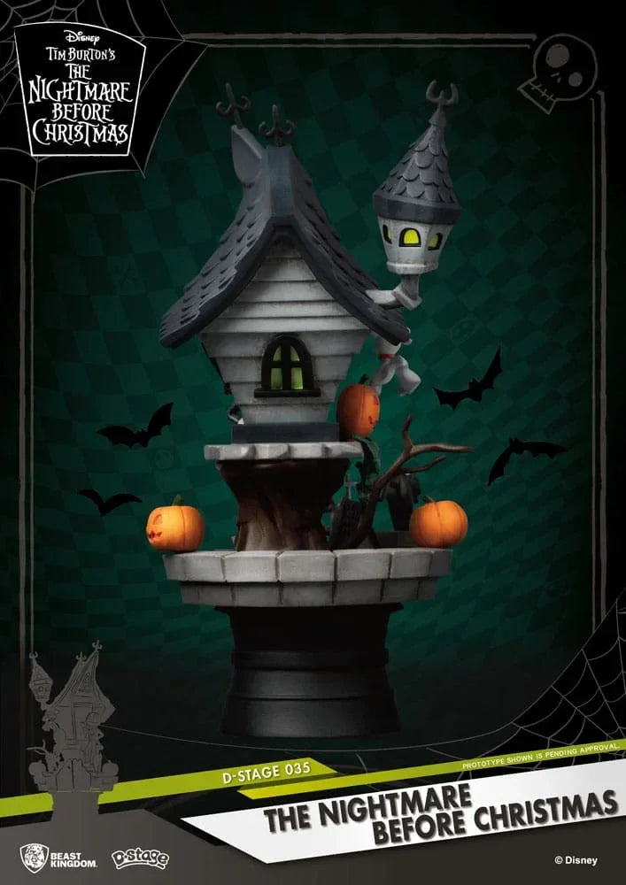 Nightmare Before Christmas D-Stage PVC Diorama Jack's Haunted House 15 cm Beast Kingdom Toys