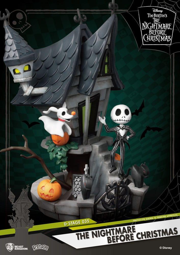 Nightmare Before Christmas D-Stage PVC Diorama Jack's Haunted House 15 cm Beast Kingdom Toys