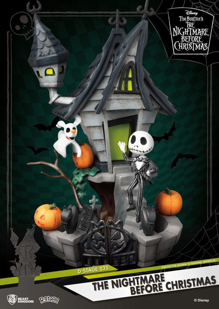 Nightmare Before Christmas D-Stage PVC Diorama Jack's Haunted House 15 cm Beast Kingdom Toys