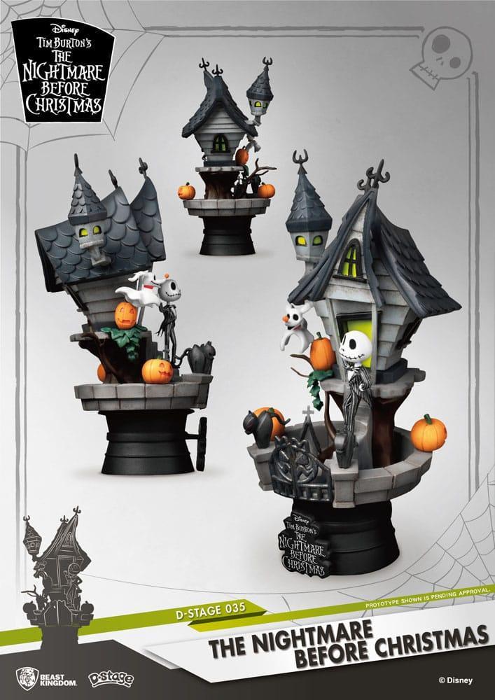 Nightmare Before Christmas D-Stage PVC Diorama Jack's Haunted House 15 cm Beast Kingdom Toys