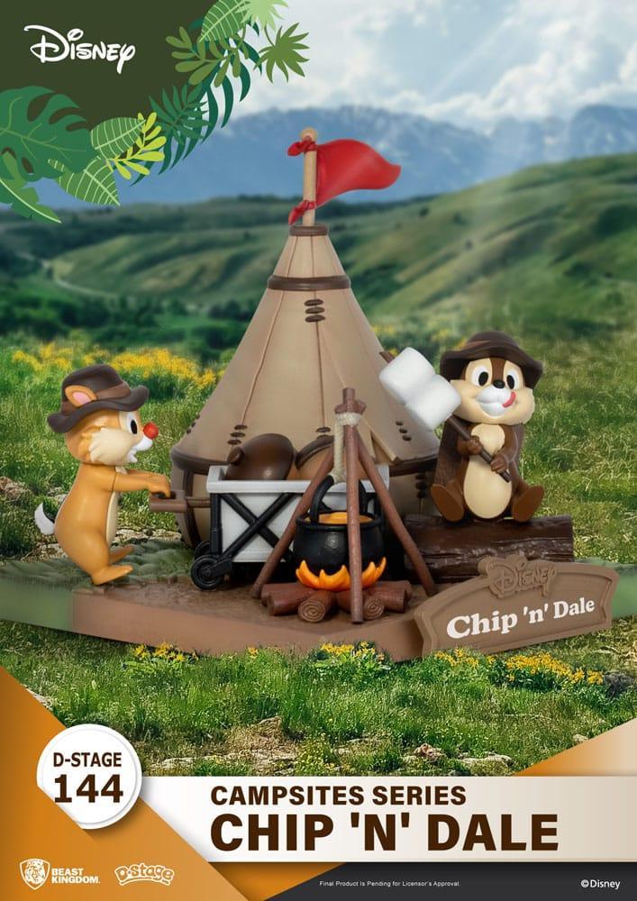 Disney D-Stage Campsite Series PVC Diorama Chip & Dale 10 cm Beast Kingdom Toys