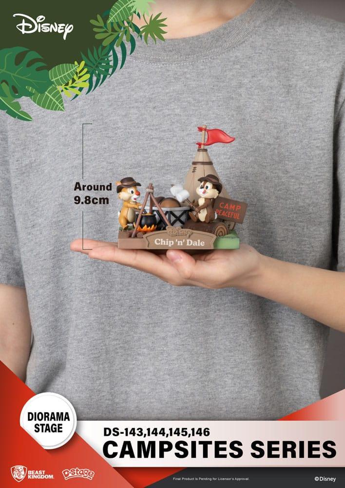 Disney D-Stage Campsite Series PVC Diorama Chip & Dale 10 cm Beast Kingdom Toys