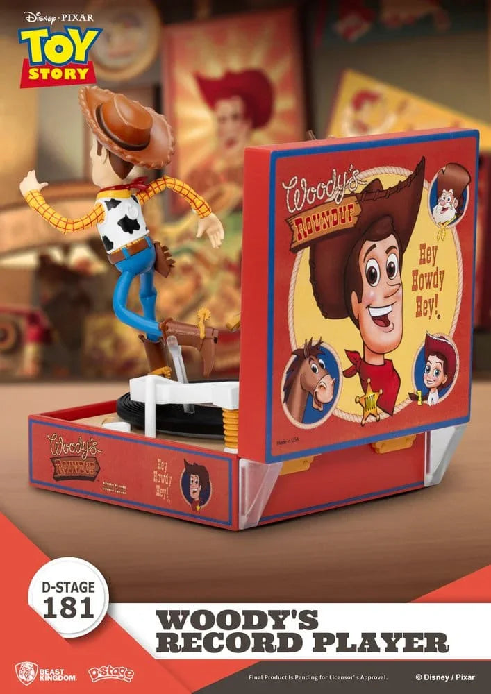 Toy Story Skivspelare Serie PVC-figur Woodys Skivspelare 13 cm Beast Kingdom Toys