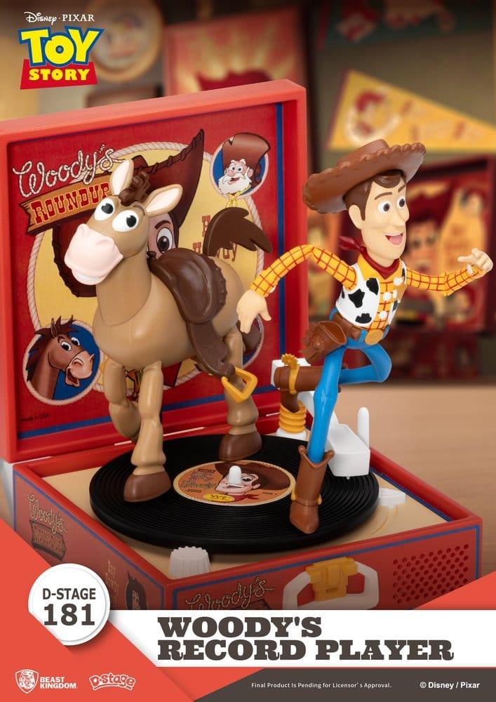 Toy Story Skivspelare Serie PVC-figur Woodys Skivspelare 13 cm Beast Kingdom Toys