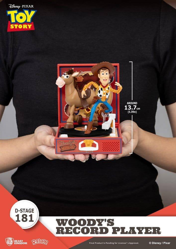 Toy Story Skivspelare Serie PVC-figur Woodys Skivspelare 13 cm Beast Kingdom Toys