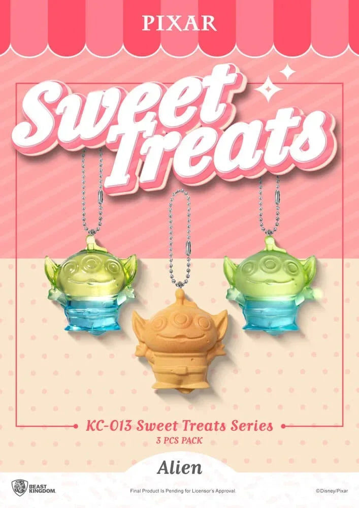 Pixar Sweet Treats Series Nyckelrings 3-Pack 4 cm Beast Kingdom Toys