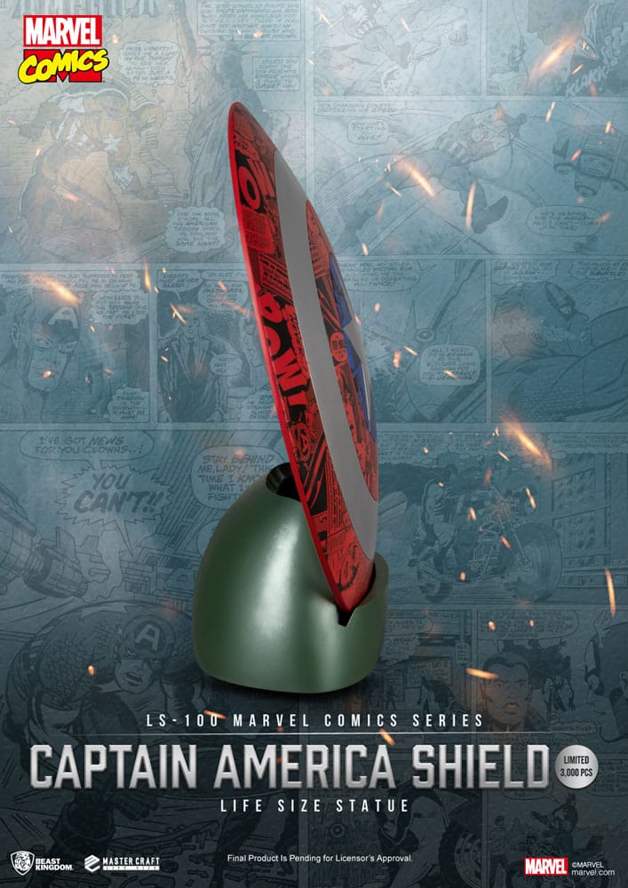 Marvel Comics PVC Captain America Shield Life Size Figur 64 cm Beast Kingdom Toys