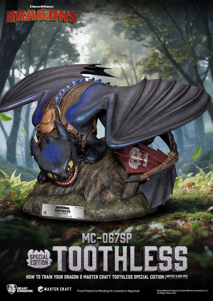 Draktränaren 2 Master Craft Figur Tandlöse 38 cm Beast Kingdom Toys