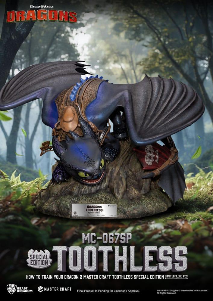 Draktränaren 2 Master Craft Figur Tandlöse 38 cm Beast Kingdom Toys