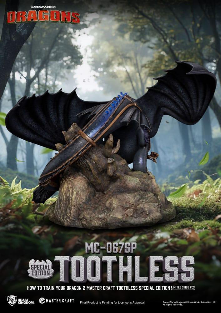 Draktränaren 2 Master Craft Figur Tandlöse 38 cm Beast Kingdom Toys
