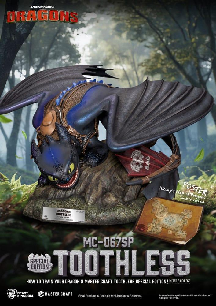 Draktränaren 2 Master Craft Figur Tandlöse 38 cm Beast Kingdom Toys