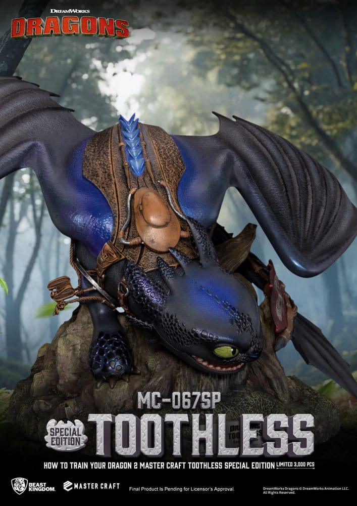 Draktränaren 2 Master Craft Figur Tandlöse 38 cm Beast Kingdom Toys