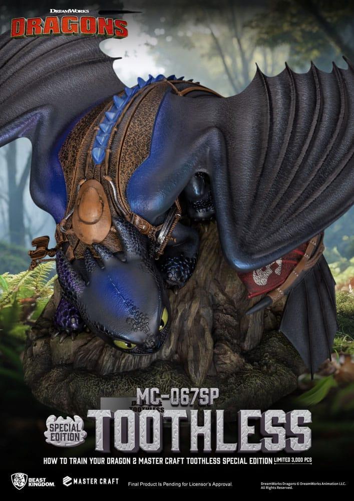 Draktränaren 2 Master Craft Figur Tandlöse 38 cm Beast Kingdom Toys