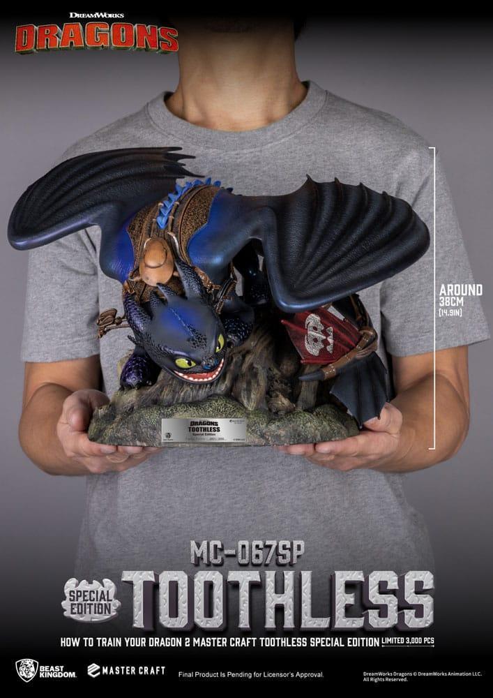Draktränaren 2 Master Craft Figur Tandlöse 38 cm Beast Kingdom Toys
