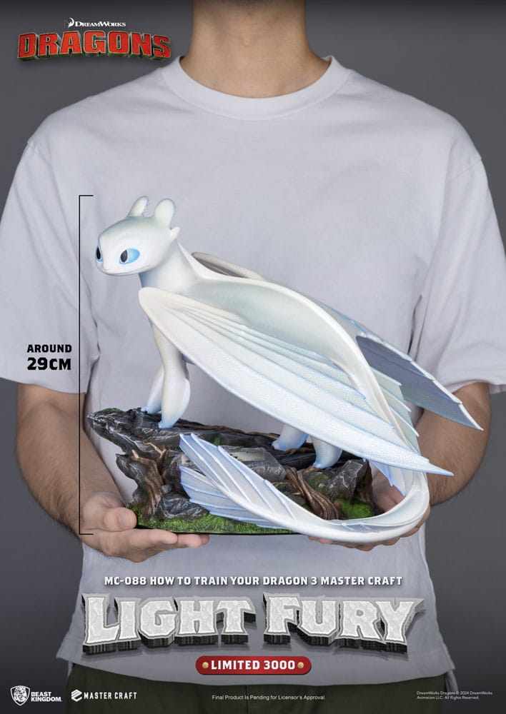 How To Train Your Dragon 3 Master Craft Statue Light Fury 29 cm Beast Kingdom Toys