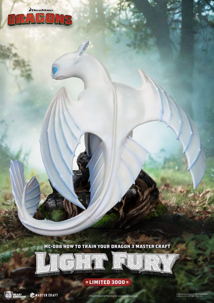 How To Train Your Dragon 3 Master Craft Statue Light Fury 29 cm Beast Kingdom Toys