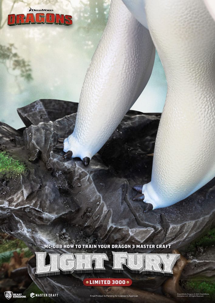 How To Train Your Dragon 3 Master Craft Statue Light Fury 29 cm Beast Kingdom Toys