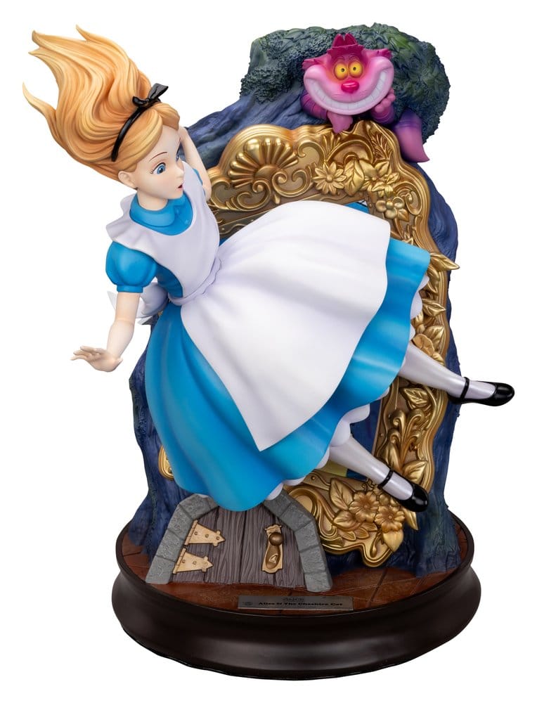 Alice i Underlandet Master Craft-figur Alice & den Cheshirekatten, 40 cm