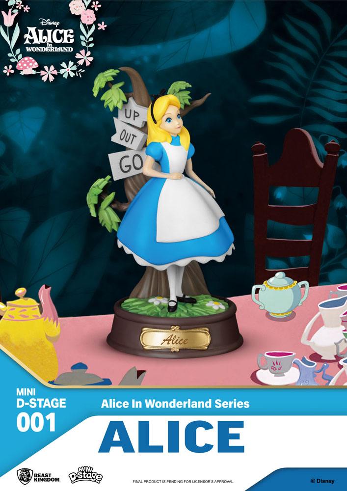 Alice in Wonderland Mini Diorama Scene Figures 6-pack 10 cm