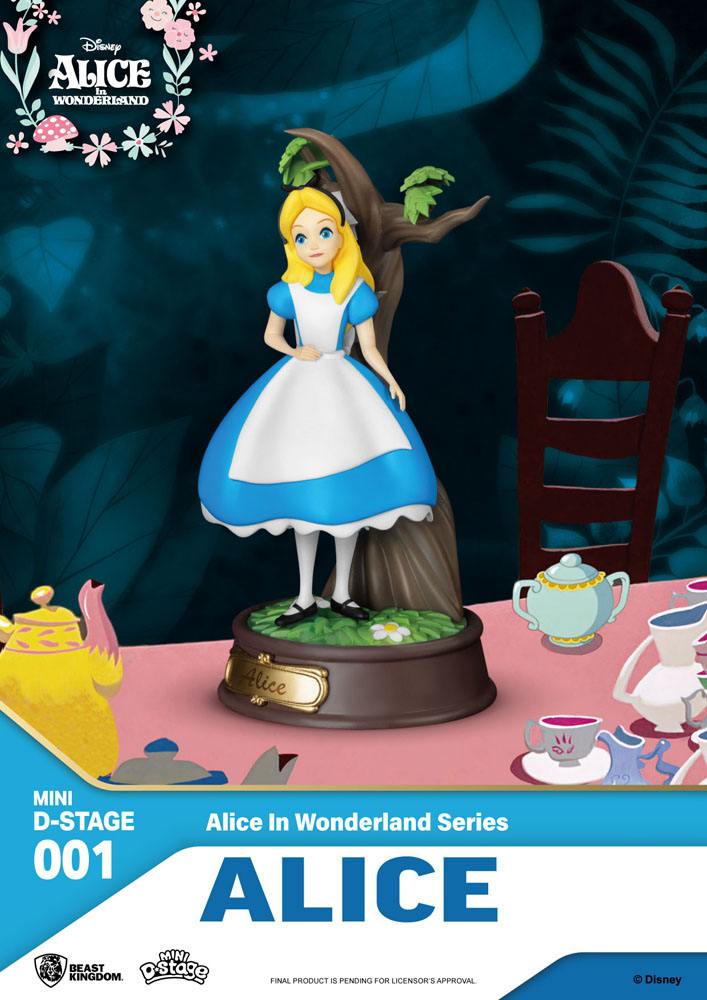 Alice in Wonderland Mini Diorama Scene Figures 6-pack 10 cm