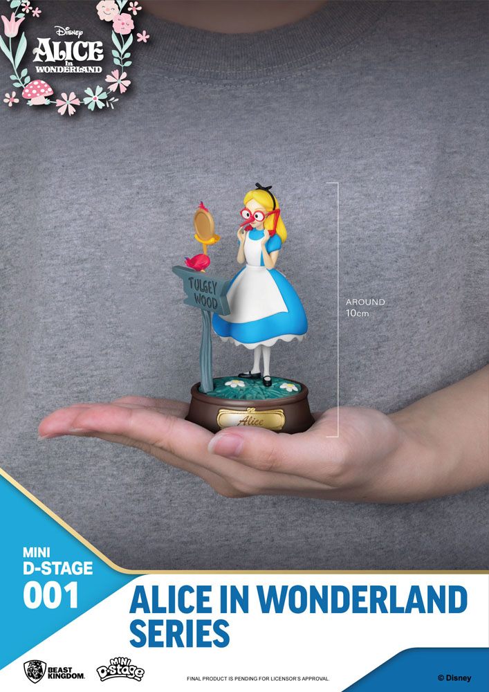 Alice in Wonderland Mini Diorama Scene Figures 6-pack 10 cm