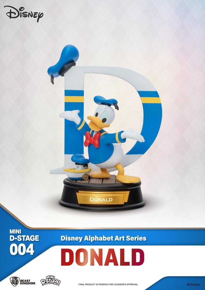 Disney Mini Diorama Stage Figurs 6-pack Alphabet Art 10 cm