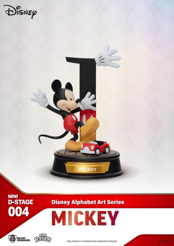Disney Mini Diorama Scen Figur 6-pack Alfabet Konst 10 cm