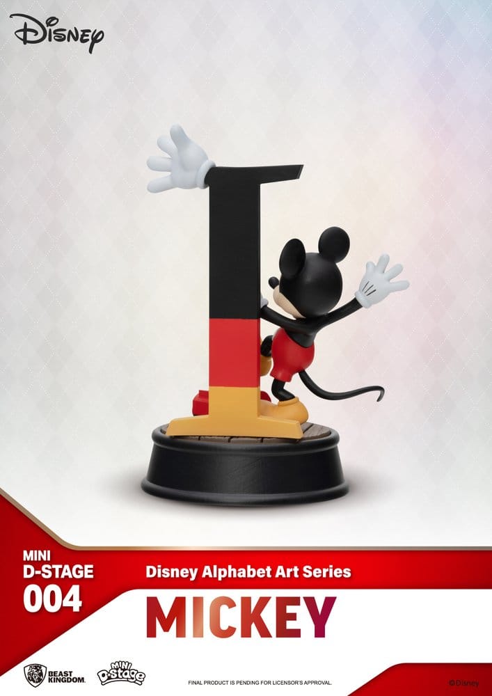 Disney Mini Diorama Scen Figur 6-pack Alfabet Konst 10 cm