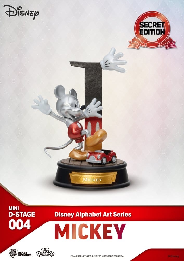 Disney Mini Diorama Scen Figur 6-pack Alfabet Konst 10 cm