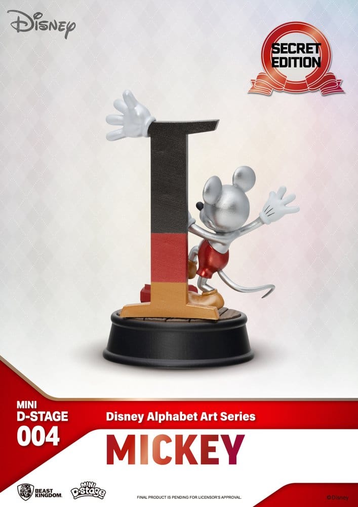 Disney Mini Diorama Scen Figur 6-pack Alfabet Konst 10 cm