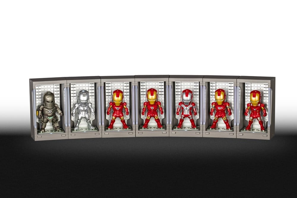 Marvel Mini Egg Mini-figurer Iron Man Hall of Armor Blindbox-sortiment (6) 8 cm