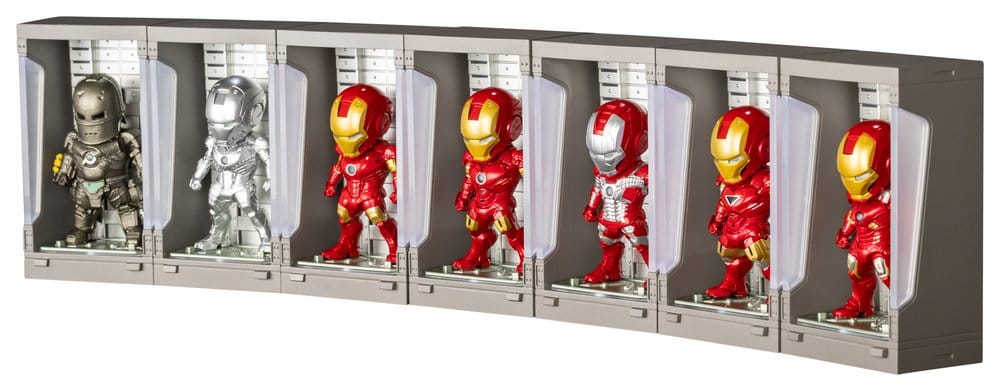 Marvel Mini Egg Mini-figurer Iron Man Hall of Armor Blindbox-sortiment (6) 8 cm