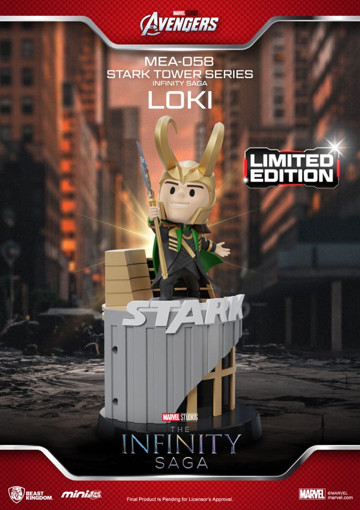 Marvel Mini Egg Attack Figures - Infinity Saga Stark Tower - Loki 12 cm Beast Kingdom Toys