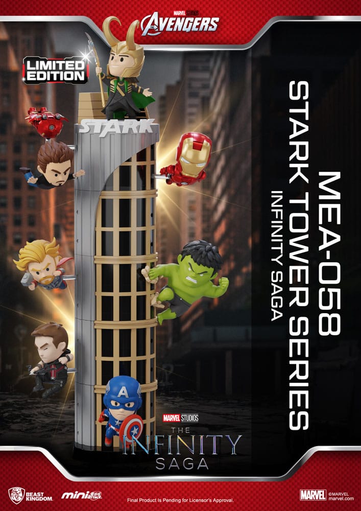 Marvel Mini Egg Attack Figures - Infinity Saga Stark Tower - Loki 12 cm Beast Kingdom Toys